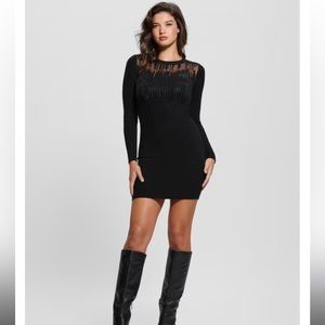 Claudine Shimmer Sweater Dress